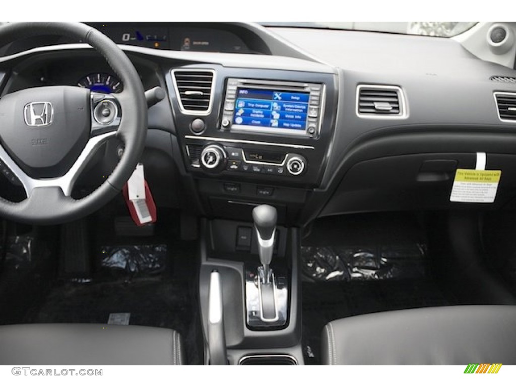 2013 Honda Civic EX-L Sedan Black Dashboard Photo #76677921