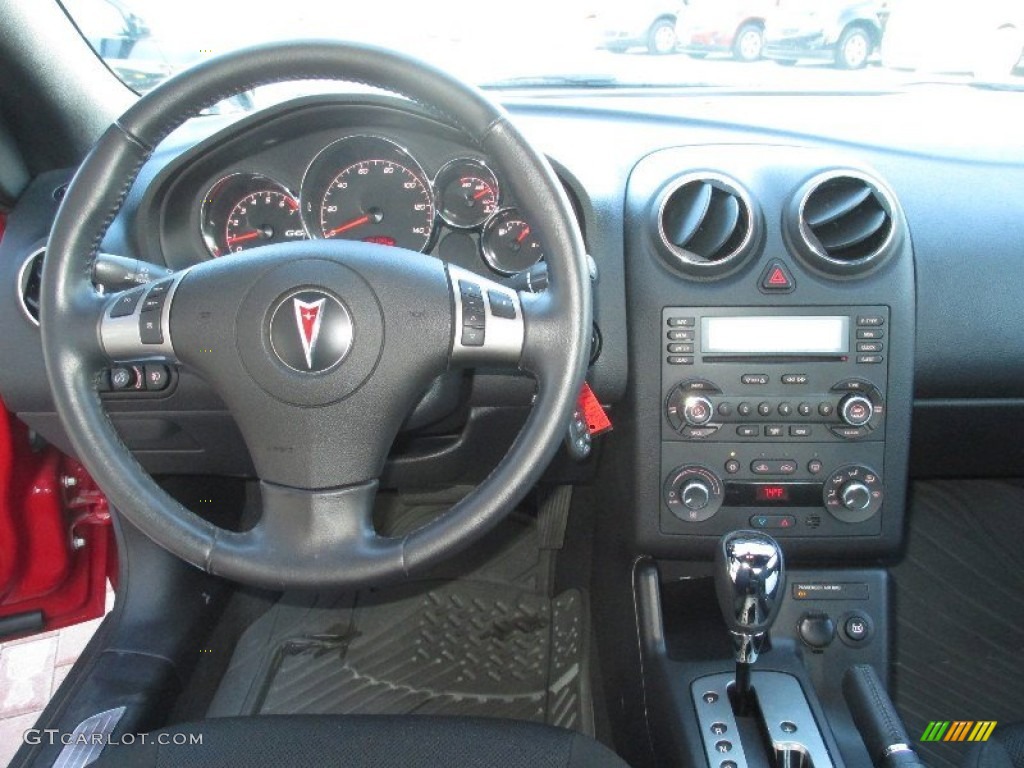 2007 Pontiac G6 GT Convertible Ebony Dashboard Photo #76678056