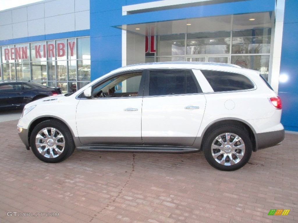 2010 Enclave CXL AWD - White Opal / Cashmere/Cocoa photo #14