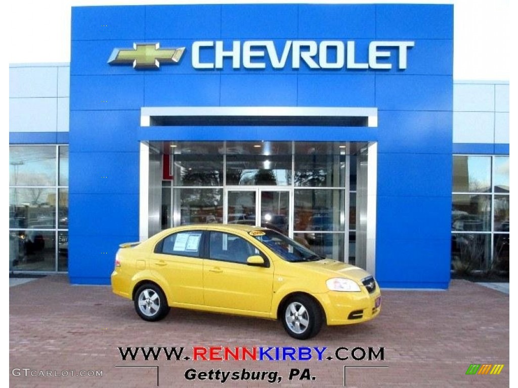 Summer Yellow Chevrolet Aveo