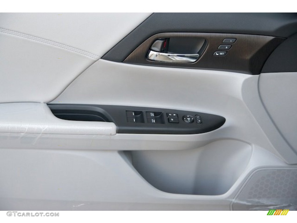 2013 Accord EX-L V6 Sedan - Alabaster Silver Metallic / Gray photo #8