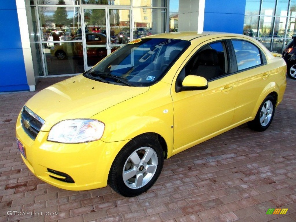 Summer Yellow 2008 Chevrolet Aveo LS Sedan Exterior Photo #76678677