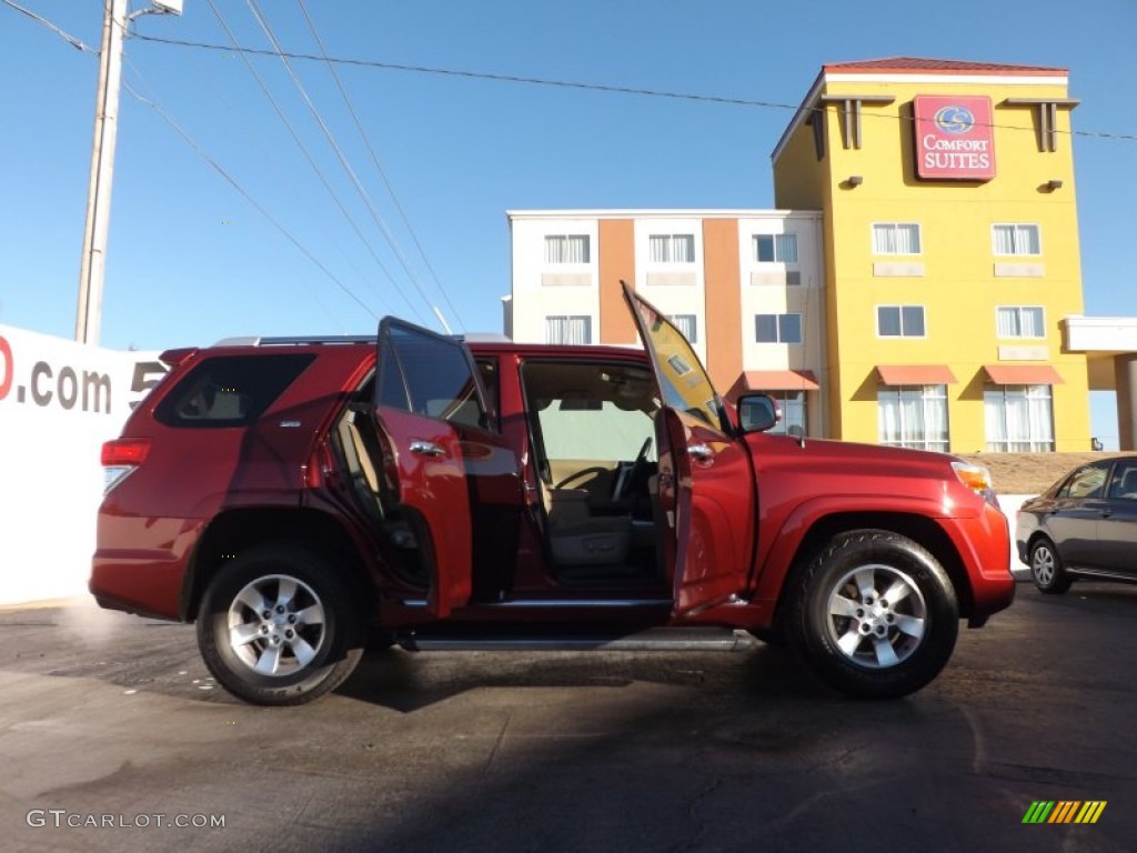 2010 4Runner SR5 - Salsa Red Pearl / Sand Beige photo #11