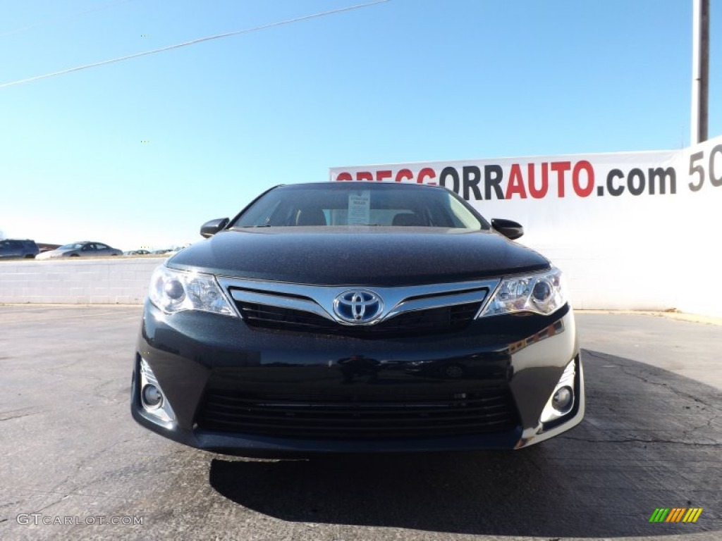 2013 Camry Hybrid XLE - Cosmic Gray Metallic / Ivory photo #2