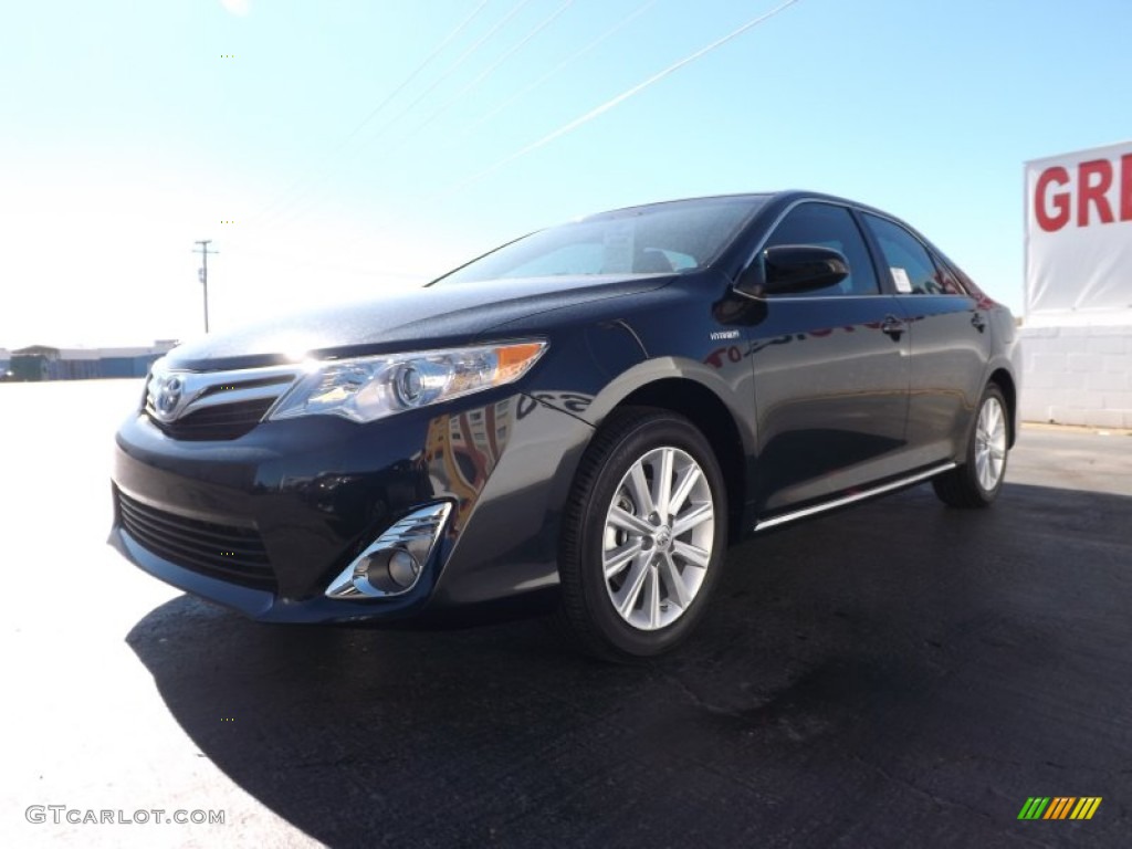 2013 Camry Hybrid XLE - Cosmic Gray Metallic / Ivory photo #4