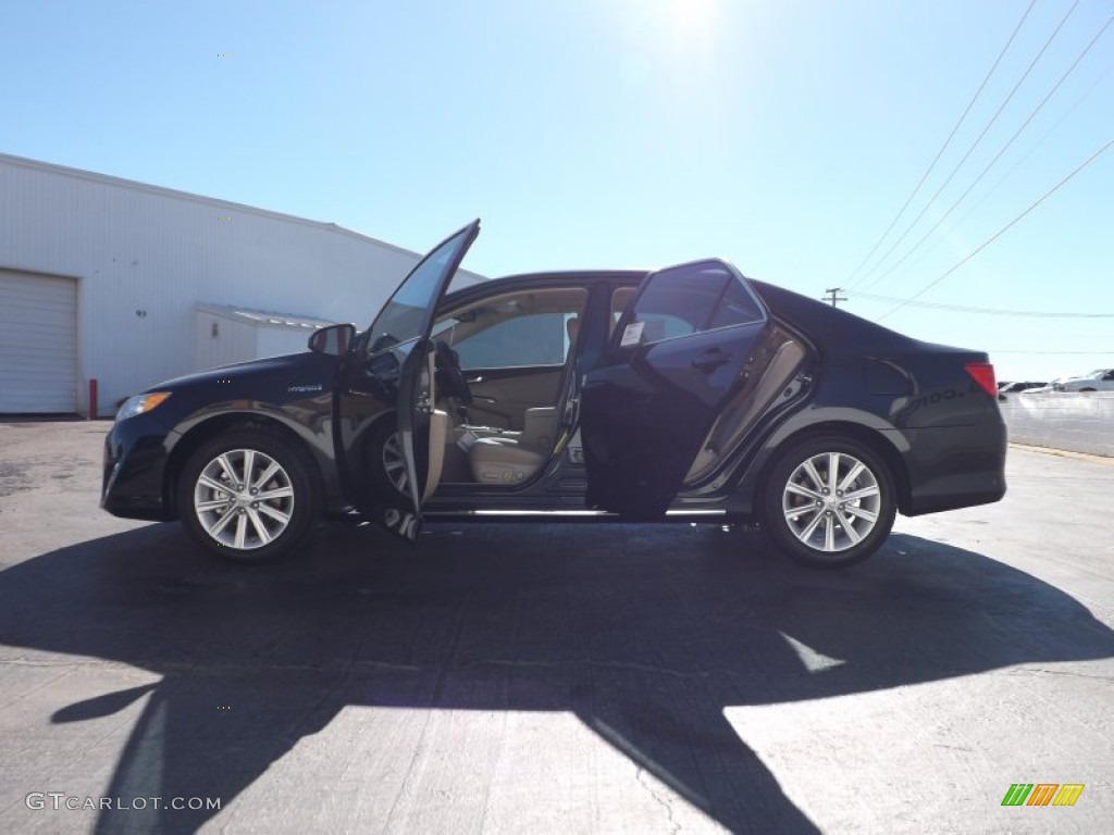 2013 Camry Hybrid XLE - Cosmic Gray Metallic / Ivory photo #6