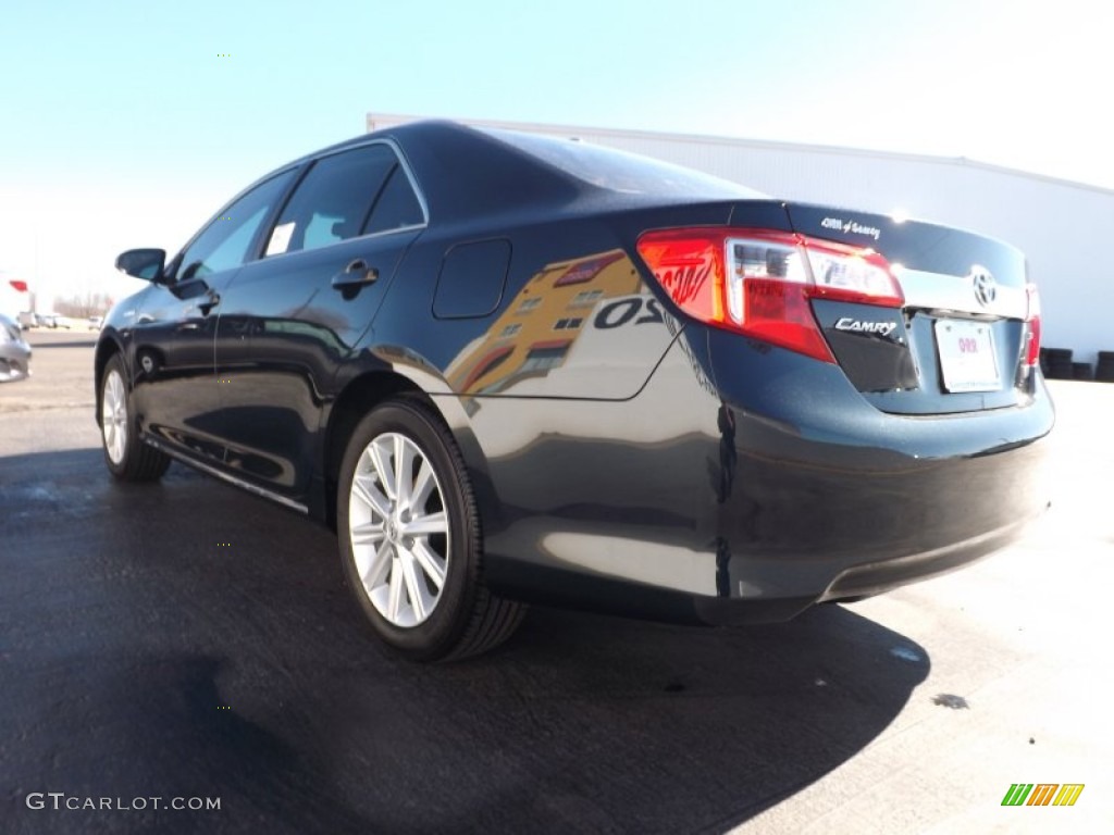 2013 Camry Hybrid XLE - Cosmic Gray Metallic / Ivory photo #7