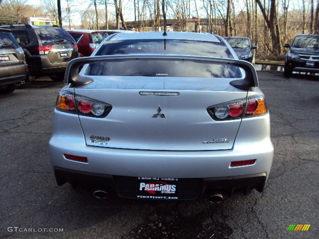 2011 Lancer Evolution GSR - Apex Silver Metallic / Black photo #5