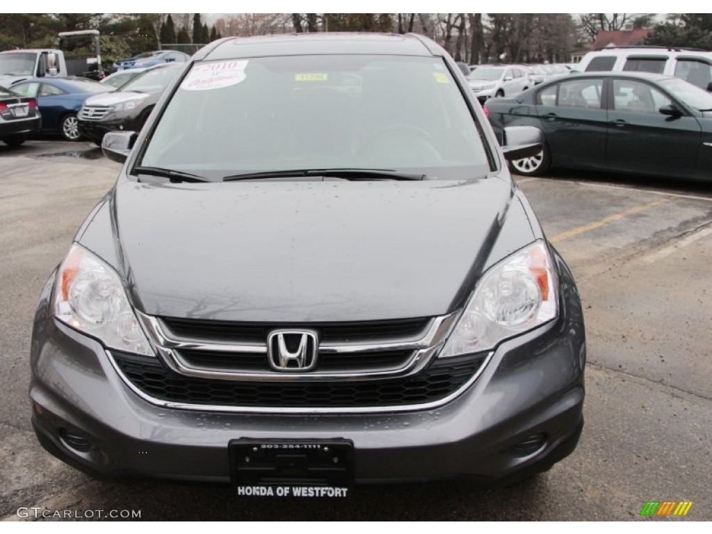 2010 CR-V EX-L AWD - Polished Metal Metallic / Black photo #2