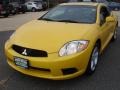 2009 Solar Satin Yellow Mitsubishi Eclipse GS Coupe  photo #1