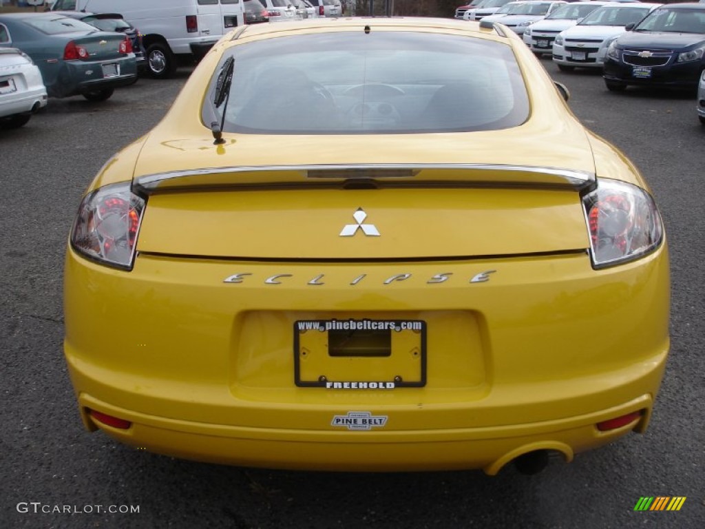 2009 Eclipse GS Coupe - Solar Satin Yellow / Dark Charcoal photo #5