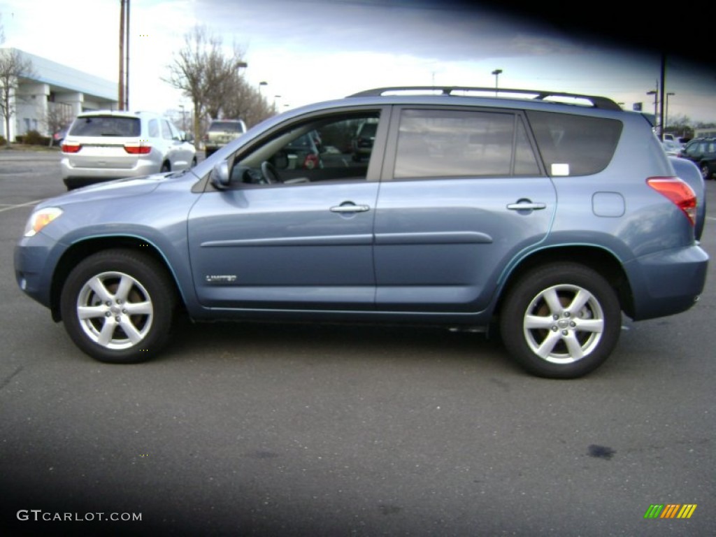 2008 RAV4 Limited V6 4WD - Pacific Blue Metallic / Taupe photo #9