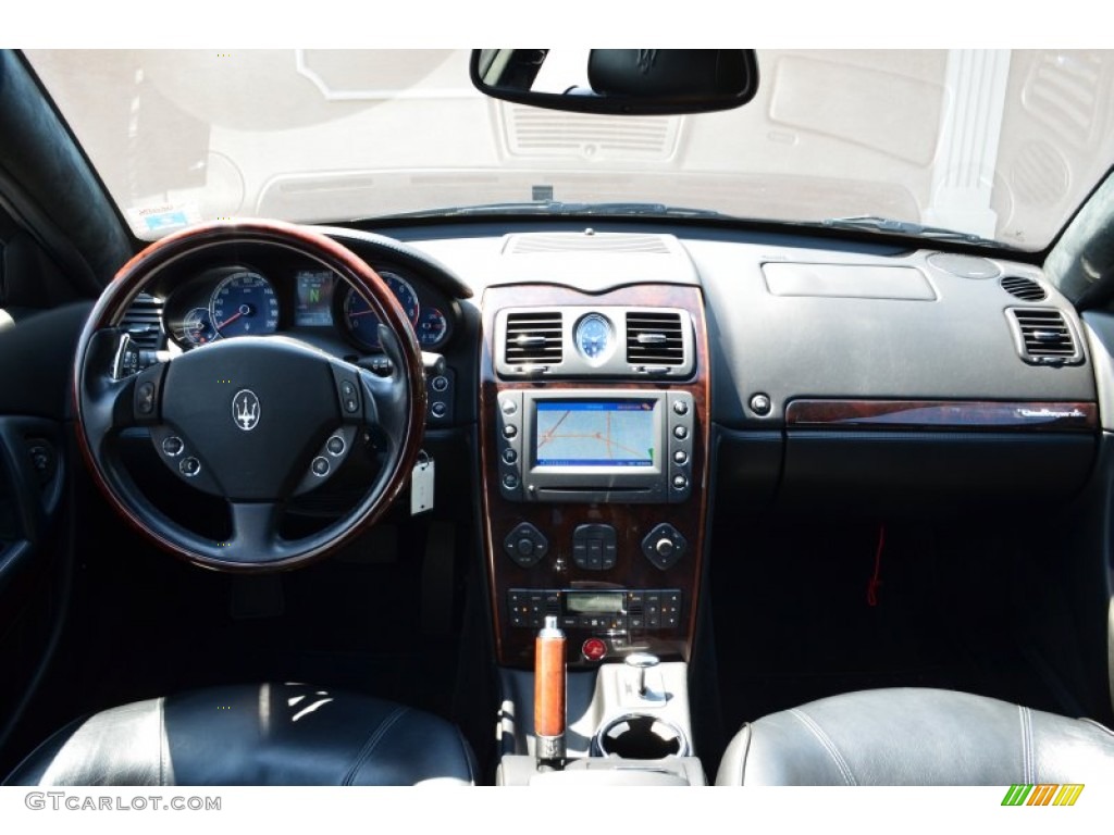 2005 Maserati Quattroporte Standard Quattroporte Model Nero Dashboard Photo #76685724
