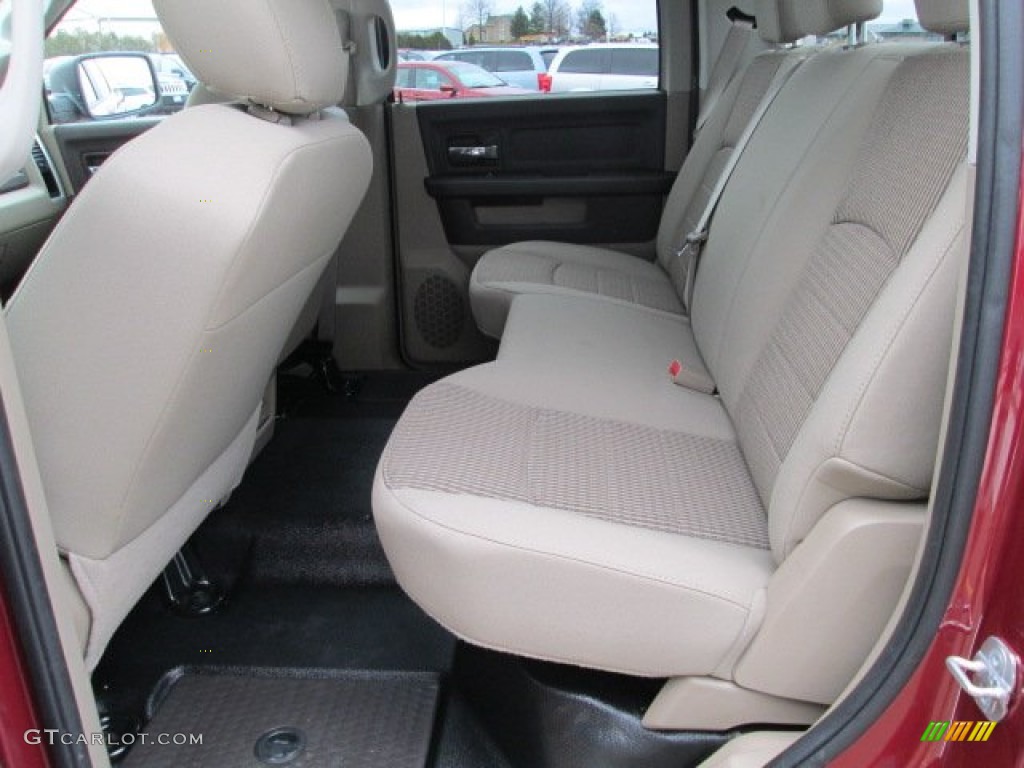 Light Pebble Beige/Bark Brown Interior 2012 Dodge Ram 2500 HD SLT Crew Cab 4x4 Photo #76687582