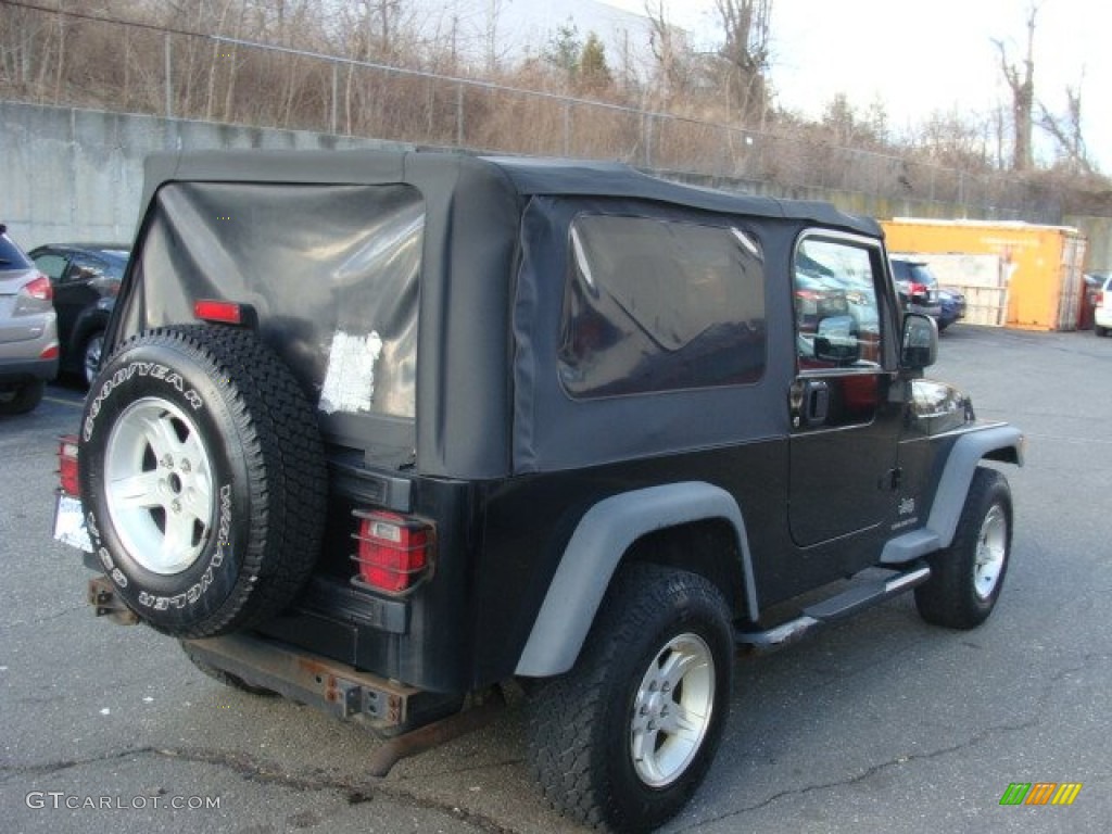 2004 Wrangler Sport 4x4 - Black / Dark Slate Gray photo #4