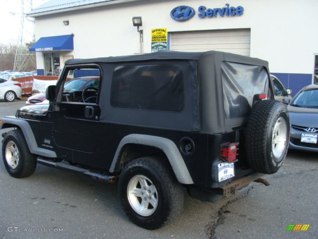 2004 Wrangler Sport 4x4 - Black / Dark Slate Gray photo #6