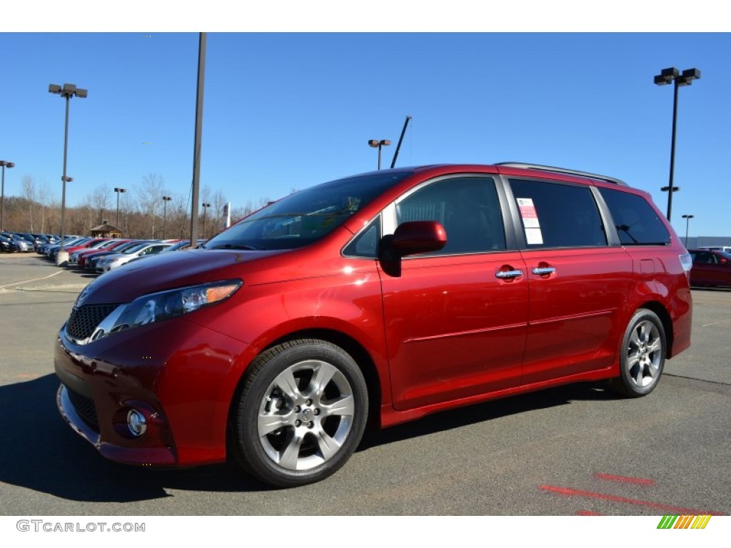 2013 Sienna SE - Salsa Red Pearl / Dark Charcoal photo #1