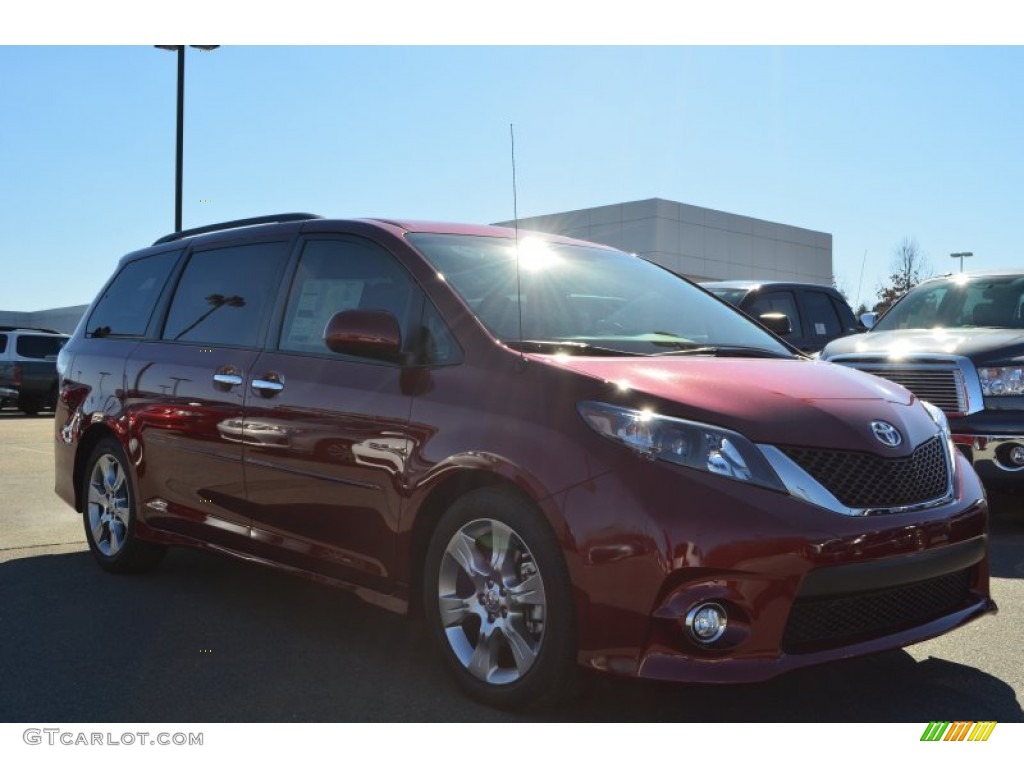 2013 Sienna SE - Salsa Red Pearl / Dark Charcoal photo #7