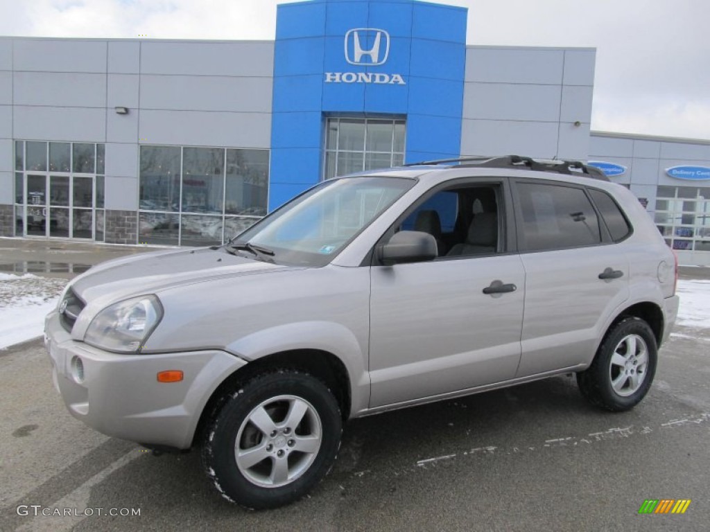 Sahara Silver 2005 Hyundai Tucson GL 4WD Exterior Photo #76692124