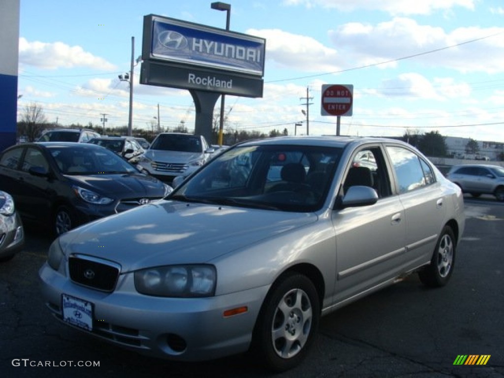 2003 Elantra GLS Sedan - Silver Pewter / Gray photo #1