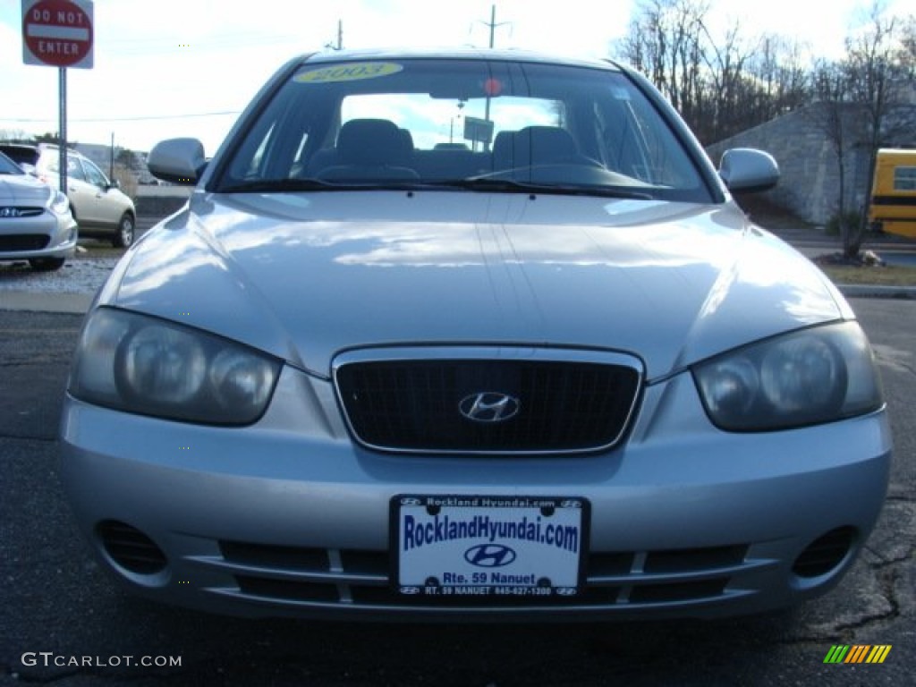 2003 Elantra GLS Sedan - Silver Pewter / Gray photo #2