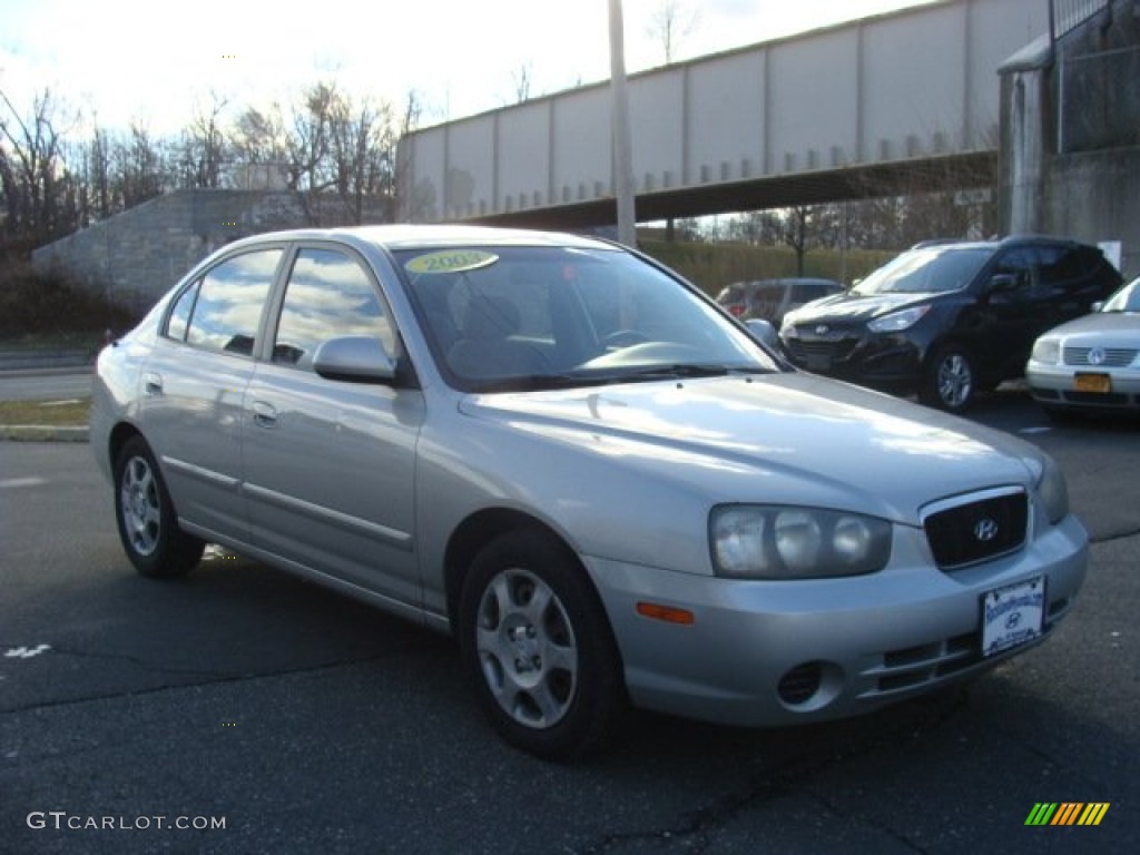 2003 Elantra GLS Sedan - Silver Pewter / Gray photo #3