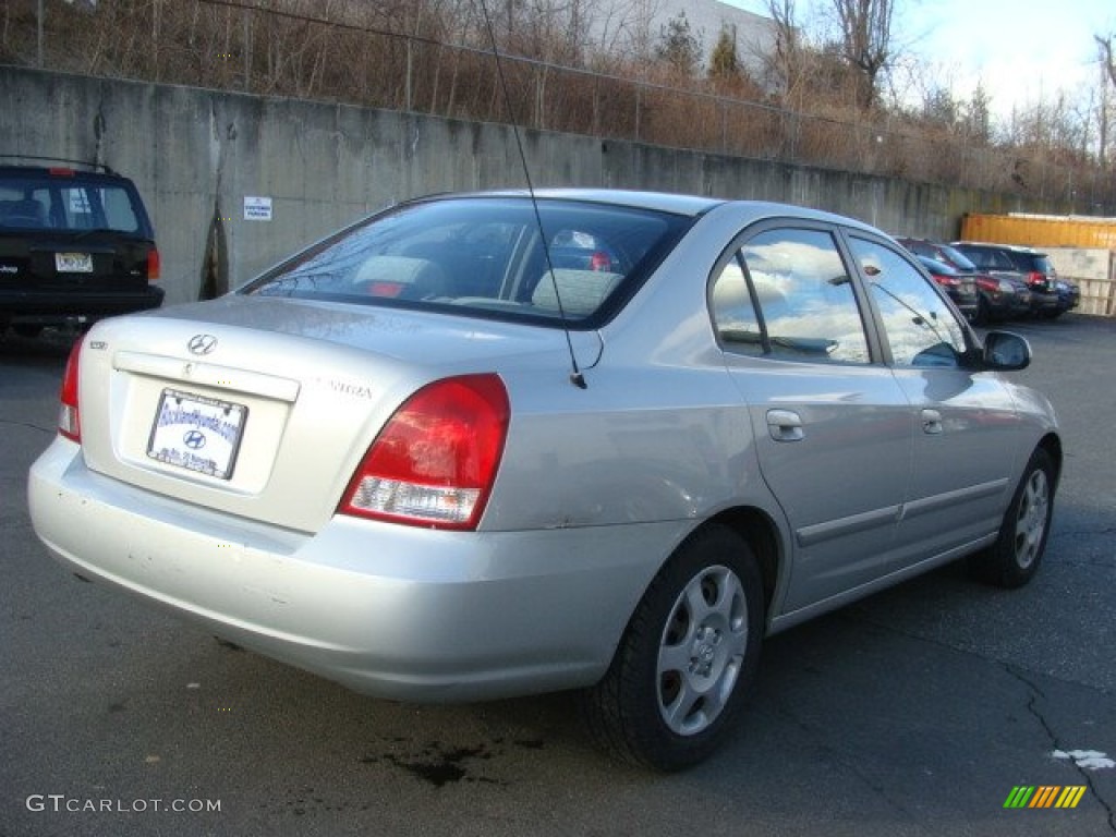 2003 Elantra GLS Sedan - Silver Pewter / Gray photo #4