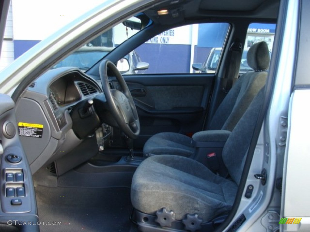 2003 Elantra GLS Sedan - Silver Pewter / Gray photo #9