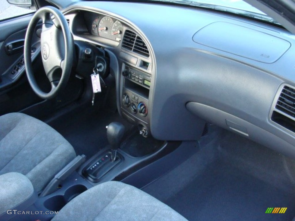 2003 Elantra GLS Sedan - Silver Pewter / Gray photo #21