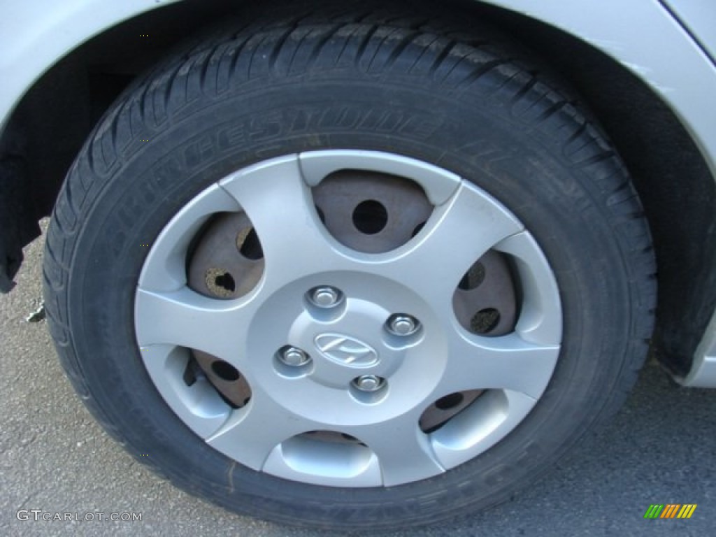 2003 Elantra GLS Sedan - Silver Pewter / Gray photo #23