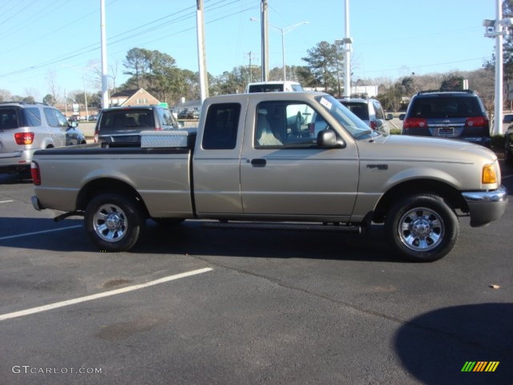 2002 Ranger XLT SuperCab - Harvest Gold Metallic / Medium Prairie Tan photo #3
