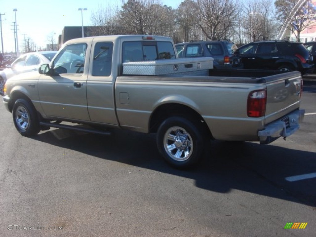 2002 Ranger XLT SuperCab - Harvest Gold Metallic / Medium Prairie Tan photo #5