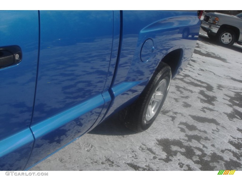 2008 Dakota SLT Extended Cab 4x4 - Electric Blue Pearl / Dark Slate Gray/Medium Slate Gray photo #9