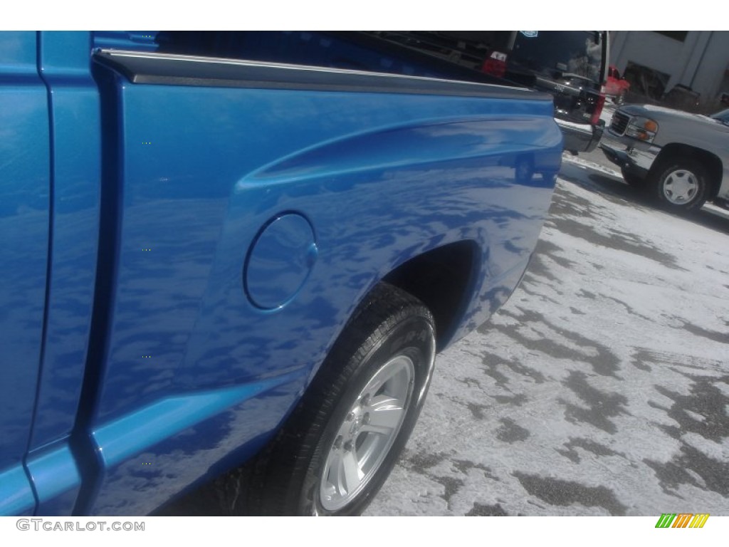2008 Dakota SLT Extended Cab 4x4 - Electric Blue Pearl / Dark Slate Gray/Medium Slate Gray photo #10
