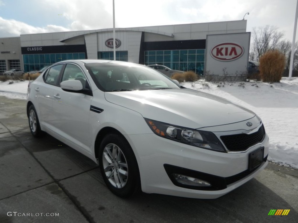 2012 Optima LX - Snow White Pearl / Gray photo #1