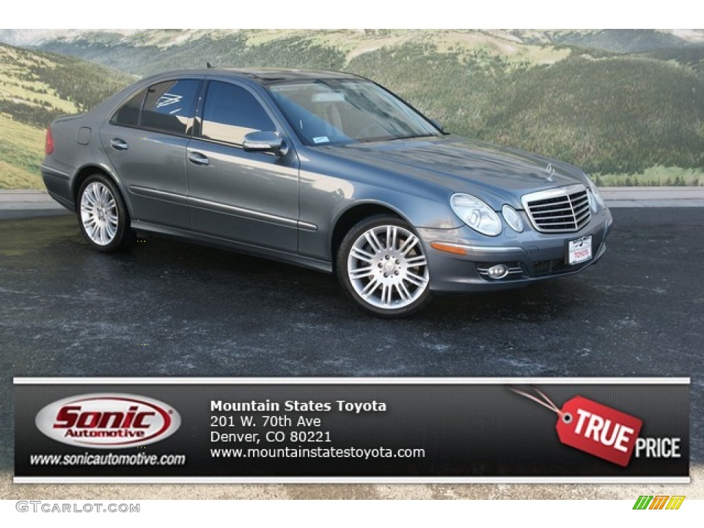 2008 E 350 4Matic Sedan - Flint Grey Metallic / Black photo #1