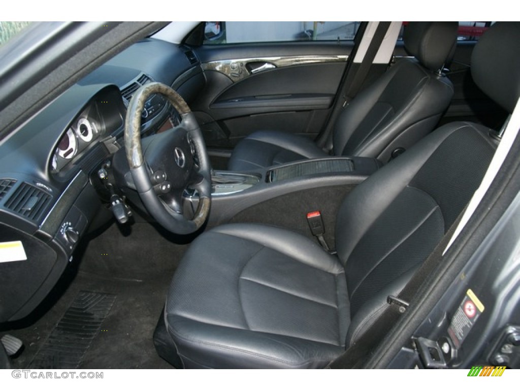 Black Interior 2008 Mercedes-Benz E 350 4Matic Sedan Photo #76695252