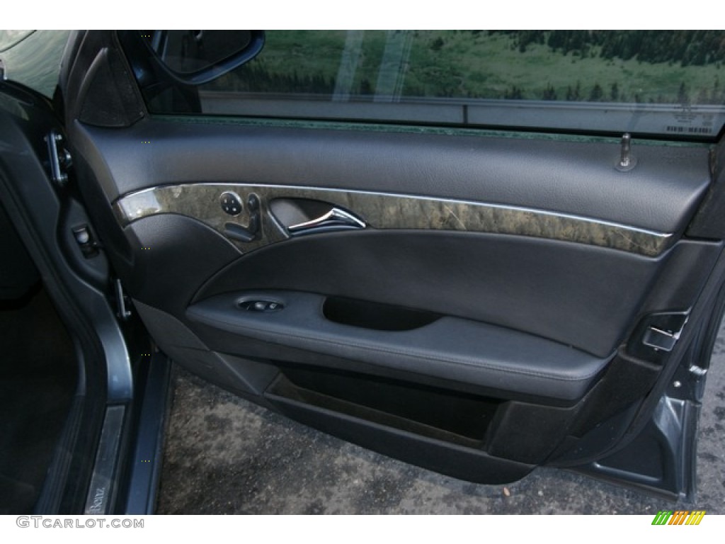 2008 Mercedes-Benz E 350 4Matic Sedan Black Door Panel Photo #76695420