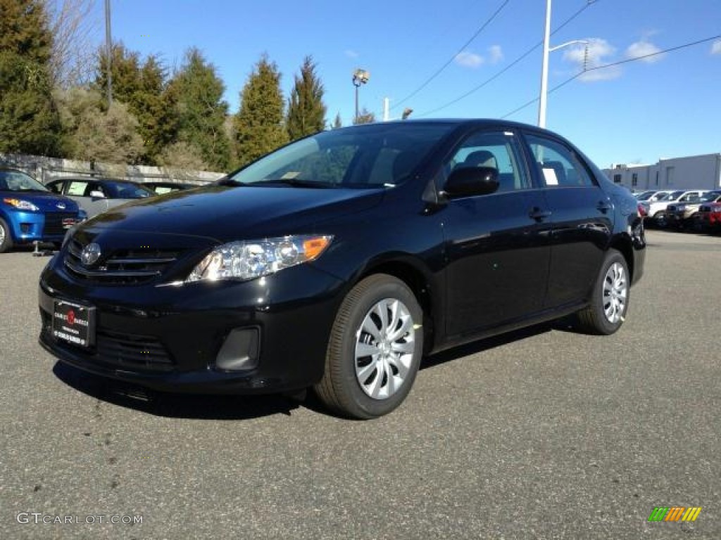 2013 Corolla LE - Black Sand Pearl / Ash photo #1