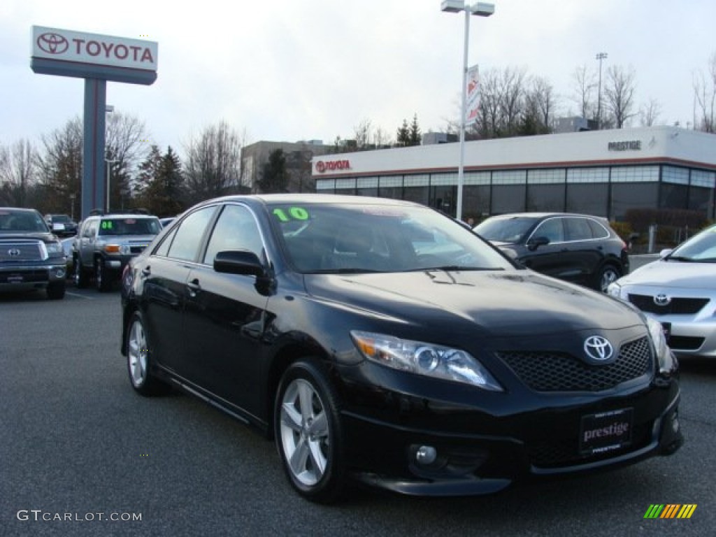 2010 Camry SE V6 - Black / Ash Gray photo #1