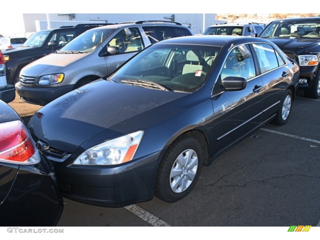 2003 Accord LX Sedan - Eternal Blue Pearl / Gray photo #4