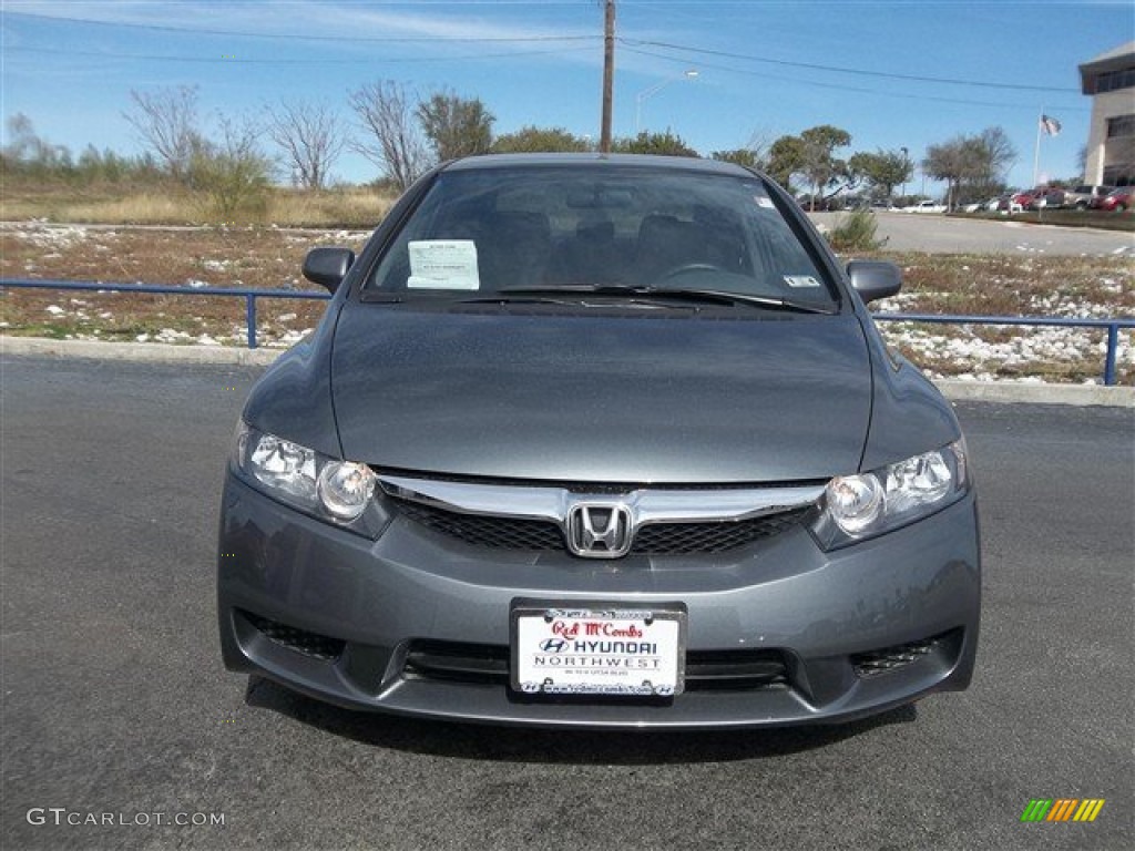 2011 Civic LX Sedan - Polished Metal Metallic / Gray photo #1