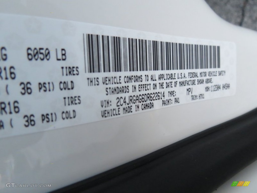 2013 C/V Color Code PW1 for Stone White Photo #76697596