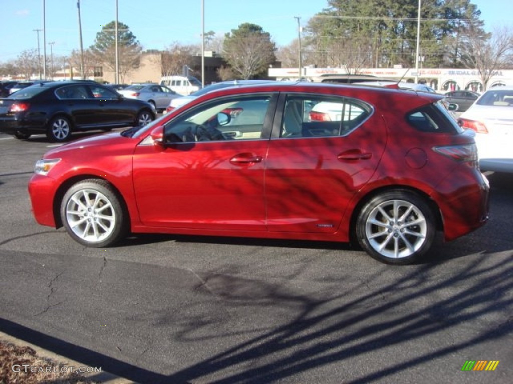 Matador Red Mica 2011 Lexus CT 200h Hybrid Premium Exterior Photo #76697653