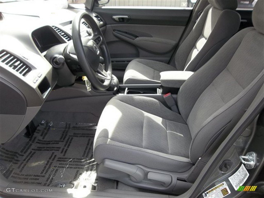 2011 Civic LX Sedan - Polished Metal Metallic / Gray photo #11