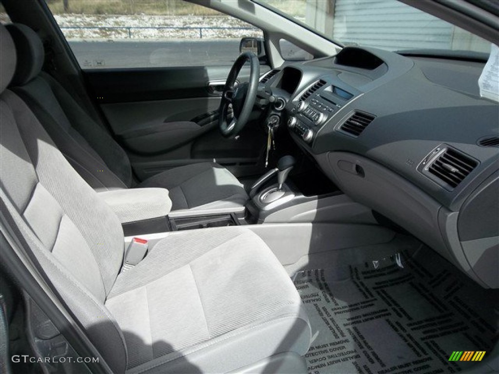 2011 Civic LX Sedan - Polished Metal Metallic / Gray photo #17