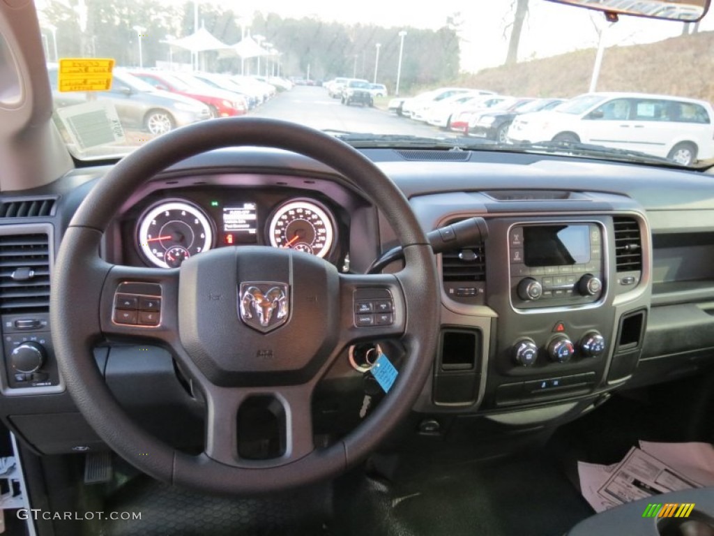 2013 Ram 1500 Tradesman Regular Cab Black/Diesel Gray Dashboard Photo #76698346