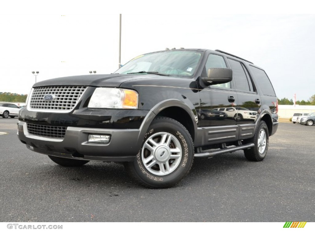 Black Clearcoat 2005 Ford Expedition XLT Exterior Photo #76698385