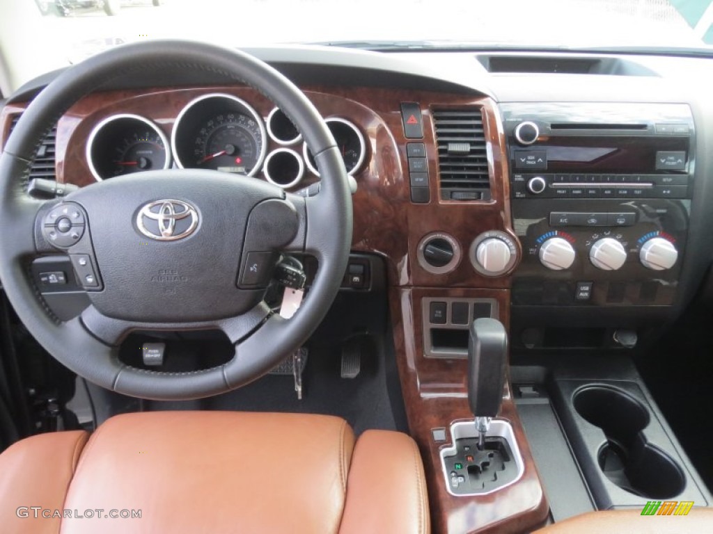 2011 Tundra SR5 CrewMax 4x4 - Black / Redrock/Black photo #37