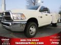 Bright White 2012 Dodge Ram 3500 HD ST Crew Cab 4x4 Dually Utility Truck